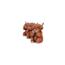 Three Wise Highland Cow Figurines Cows 9.6cm 2