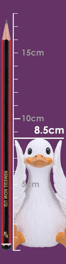 Three Wise Goofy Geese Figurines in See no Hear Speak Evil Poses 8.5cm 8