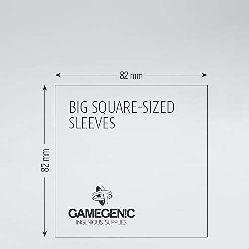 GAMEGEN!C- Prime Big Square Sized Sleeves 82 x 82 mm (50), Clear Colour (GGS10045ML)