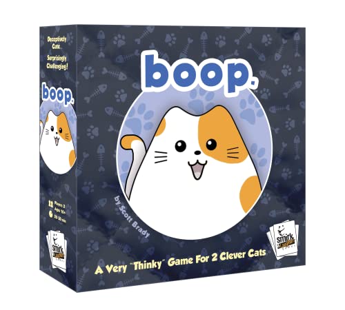 Smirk & Dagger BOOP: Adorable 2 Player Strategy Board Game, with 32 Cat and Kitten Pieces, Makes a Great Gift for Couples, Family, Adults and Kids Ages 10 and Up