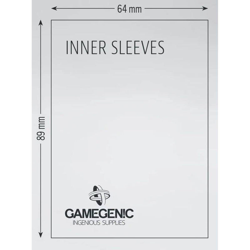 Gamegenic | Inner Sleeves | Trading Card Accessory | 100 Pack | Clear