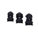 Three Wise Labradors 8.5cm Resin Decoration Statue 2