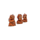 Three Wise Highland Cow Figurines Cows 9.6cm 3