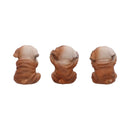 Three Wise Bulldogs Figurines Set of Three 7.5cm 3