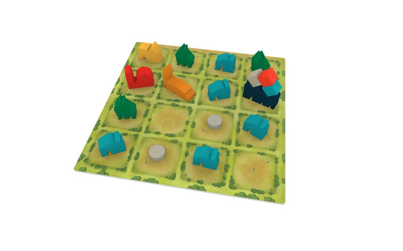 AEG Tiny Towns - Award-Winning Board Game, Base Set, 1-6 Players, 45-60 min Play Time, Strategy Board Game for Ages 14 and Up, Cleverly Plan & Construct a Thriving Town, Alderac Entertainment Group