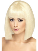 Short Blonde Coquette Wig with Fringe Adult Glamour Costume Hair 1