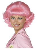 Grease Frenchy Adult Pink Short Curly Wig 1950s Costume Accessory