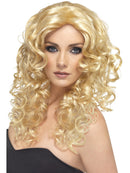 Blonde Long Curly Glamour Wig Hollywood Starlet Costume Hair 1