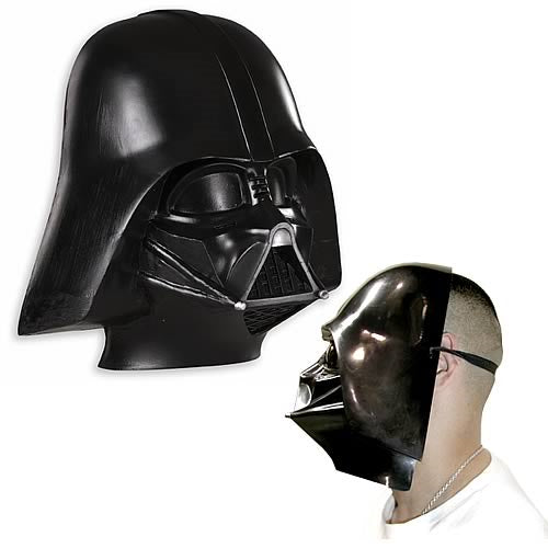 Darth Vader Adult 3/4 Face Mask of the Dark Sith Lord 2 MAD Fancy Dress
