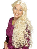 Renaissance Wig Adult Blonde Very Long Centre Skin Parting Historical Costume Accessory 1