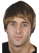 Brown Guy Wig 90s Boy Band Adult Costume Hair 1