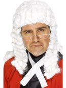 Judges White Wig with Ringlets Costume Hair 1