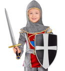 Black Crusader Shield & Sword Sword 49 Cm, Shield 19 Cm