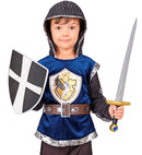 Black Crusader Shield & Sword Sword 49 Cm, Shield 19 Cm