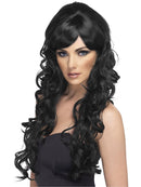 Pop Starlet Wig Adult Long Black and Curly Glamour Costume Hair 1