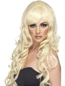 Pop Starlet Wig Blonde Long and Curly Adult Costume Hair 1