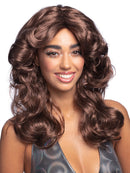 70s Flick Wig Adult Brown Long Costume Hair 1