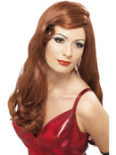 Silver Screen Sensation Wig Adult Auburn Long with Natural Curls 2