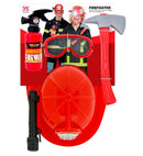 Firefighter Set  Helmet With Tactical Goggles & Torch, Axe, Fire Extinguisher   