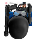 S.W.A.T. Set  Helmet With Tactical Goggles & Torch, Gun, 2 Grenades   