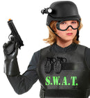 S.W.A.T. Set  Helmet With Tactical Goggles & Torch, Gun, 2 Grenades   