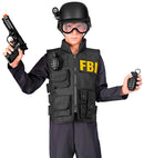 S.W.A.T. Set  Helmet With Tactical Goggles & Torch, Gun, 2 Grenades   
