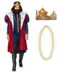 King  Jacket, Sleeveless Coat, Necklace, Crown 