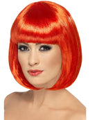 Partyrama Wig Red Short Bob with Fringe 12 Inch Costume Party Hair 1