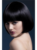 Fever Mia Wig Adult Black Short Bob With Fringe 25cm 1