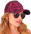 Pink Animalier Sequin Cap