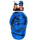 Blue Waves Sequin Cap