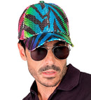 Rainbow Animalier Tiger Sequin Cap