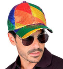 Rainbow Sequin Cap