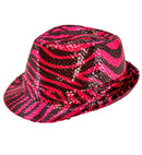 Pink Animalier Sequin Fedora