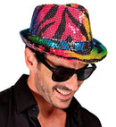 Rainbow Animalier Tiger Sequin Fedora