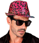 Rainbow Animalier Leopard Sequin Fedora
