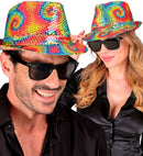 Tie Dye Sequin Fedora