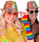 Tie Dye Sequin Fedora