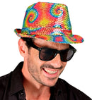 Tie Dye Sequin Fedora