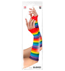 Rainbow Fingerless Gloves 33 Cm