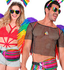 Rainbow Holographic Belt Bag