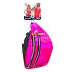 Pink Holographic Belt Bag