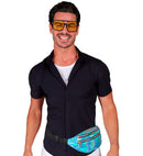 Blue Holographic Belt Bag