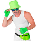 Neon Green Sequin Belt Bag