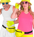 Neon Yellow Sequin Belt Bag