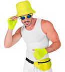 Neon Yellow Sequin Belt Bag