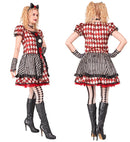 Harlequin Doll  Dress, Bow Headband, Choker, Glovelettes 