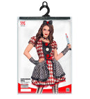 Harlequin Doll  Dress, Bow Headband, Choker, Glovelettes 