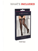 Fishnet Hold Ups Black with Bows Adult Tights 4
