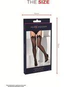 Fishnet Hold Ups Black with Bows Adult Tights 6